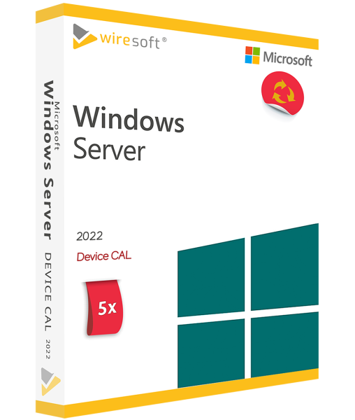 MICROSOFT WINDOWS SERVER 2022 - 5 PACK DEVICE CAL